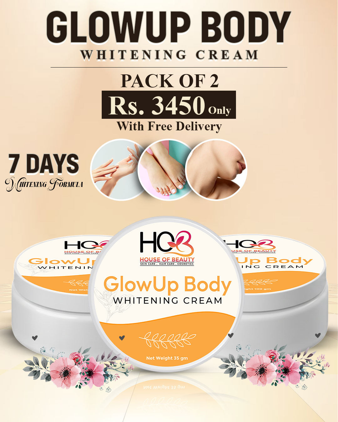 GlowUp Body Whitening Cream