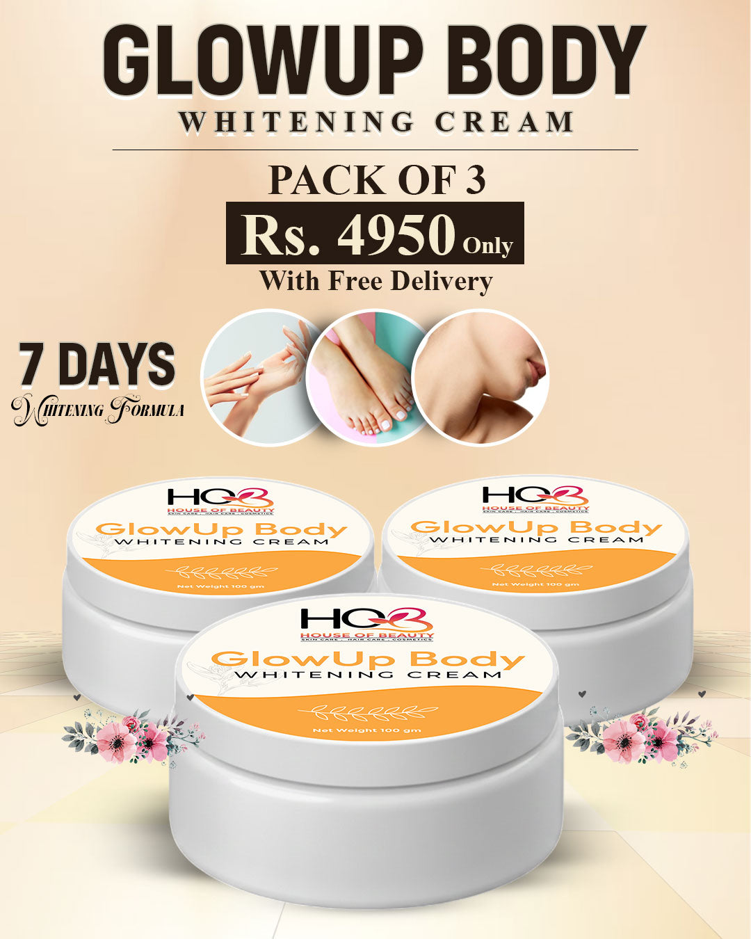 GlowUp Body Whitening Cream