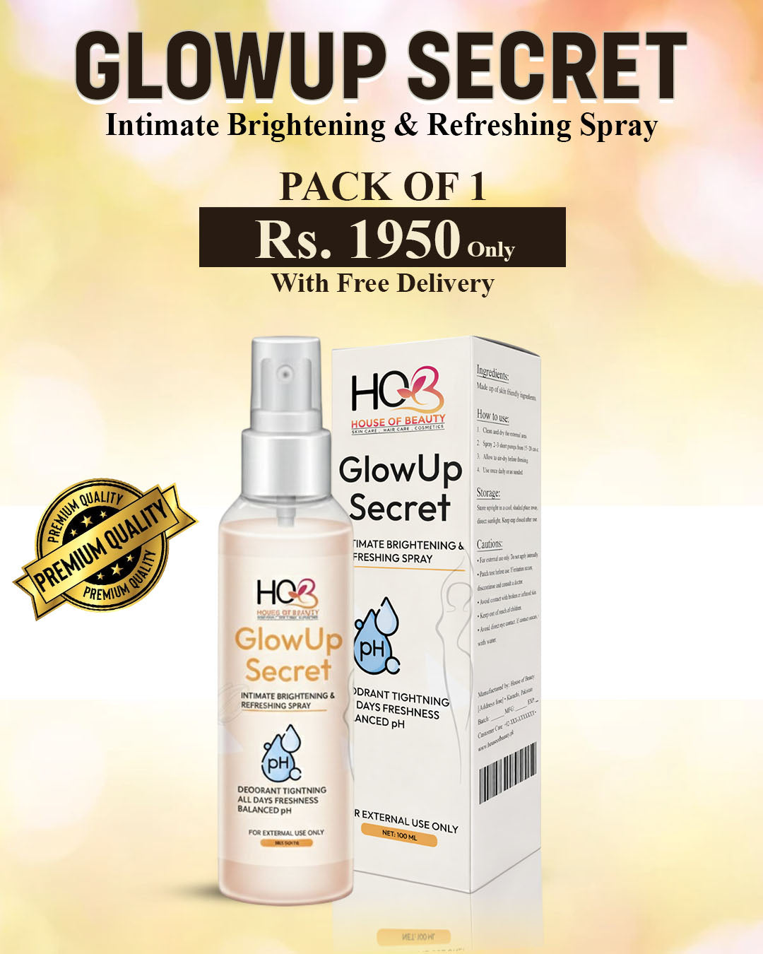 GlowUp Secret – Intimate Bright & Refreshing Spray