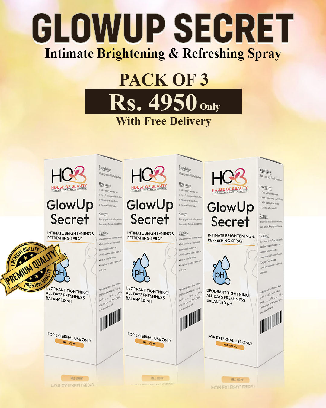 GlowUp Secret – Intimate Bright & Refreshing Spray